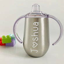 Load image into Gallery viewer, BabyBoss: Personalised Stainless Steel Sippy Cup