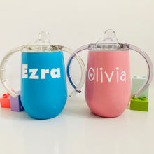 Load image into Gallery viewer, BabyBoss: Personalised Stainless Steel Sippy Cup