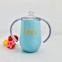 Load image into Gallery viewer, BabyBoss: Personalised Stainless Steel Sippy Cup