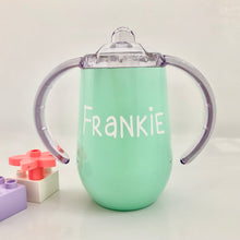 Load image into Gallery viewer, BabyBoss: Personalised Stainless Steel Sippy Cup