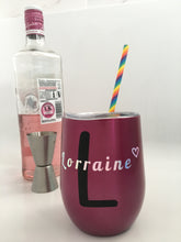 Load image into Gallery viewer, Come Wine With Me: Personalised Stainless Steel Wine/Beer/Cocktail Tumbler 350ml