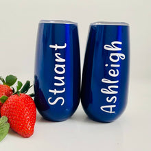 Load image into Gallery viewer, Tutie Flutey - Personalised Stainless Steel Flute/ Petite Thermal Travel Espresso Tumbler 175ml